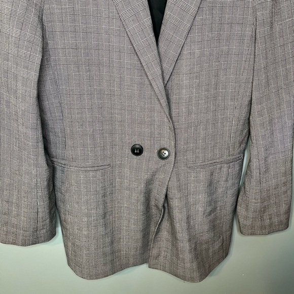 ANINE BING Madelaine Plaid Houndstooth Blazer - Picture 7 of 14